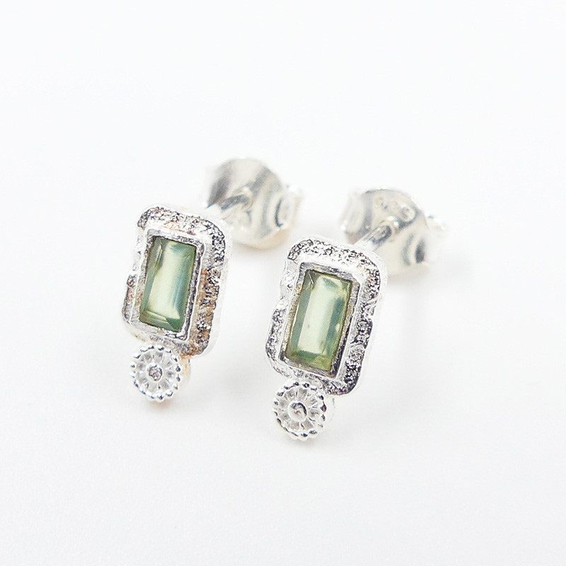 Clous d'oreilles Argent pierres fines