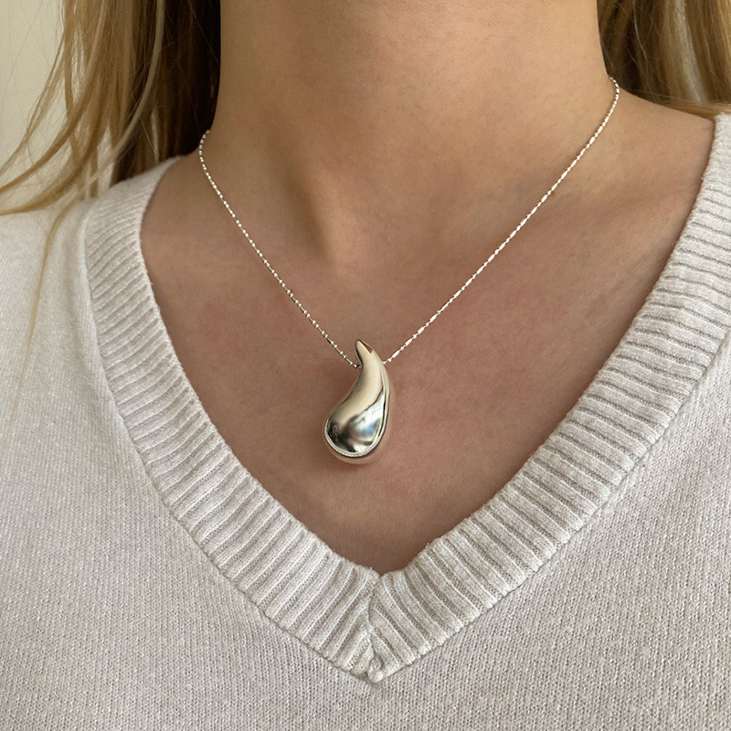 Collier Argent goutte d'eau