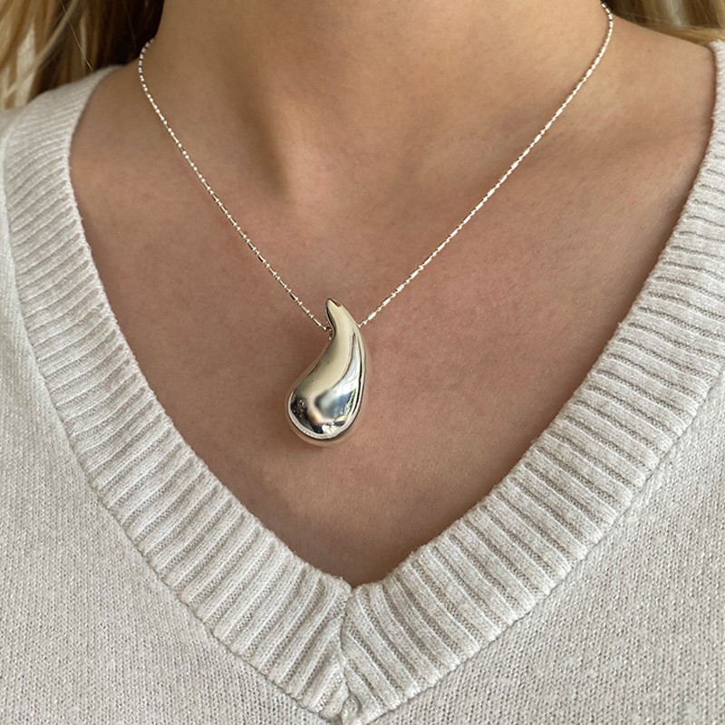Collier Argent goutte d'eau