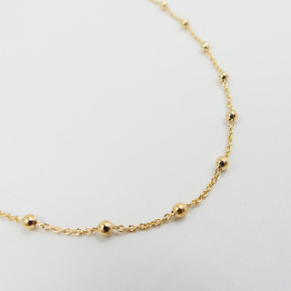 Collier enfant chaîne boule plaqué or