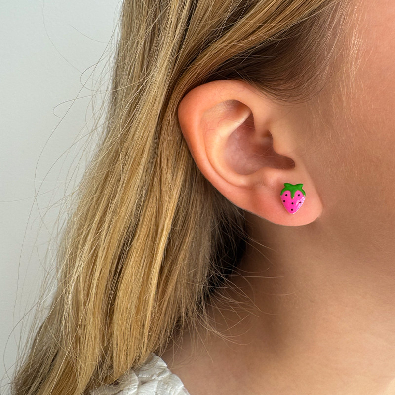 Clous Argent Enfant fraises