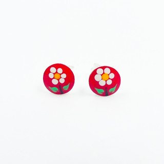Clous Argent Enfant fleurs