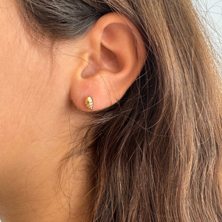Clous d'oreilles enfant Plaqué or coquillage