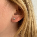 Clous D'oreilles argent Enfant étoile