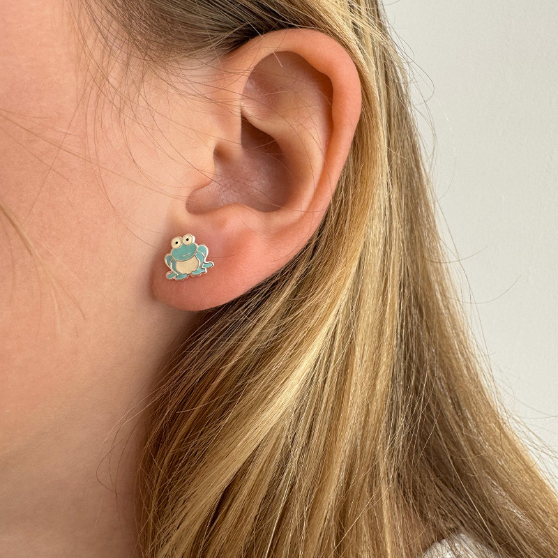 Clous Argent Enfant grenouille