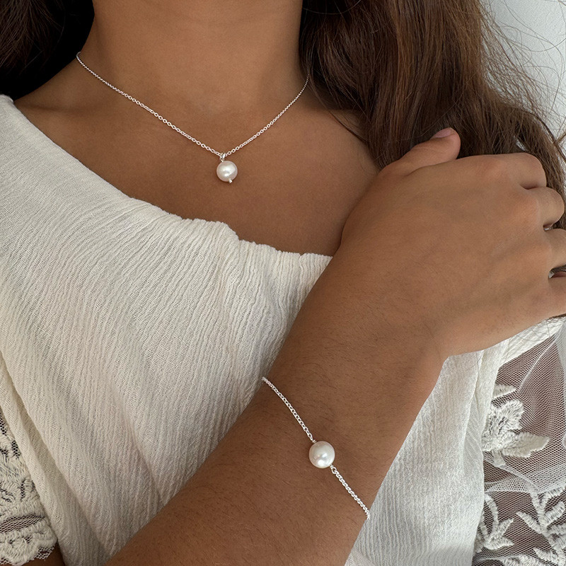 Collier enfant Argent Perle