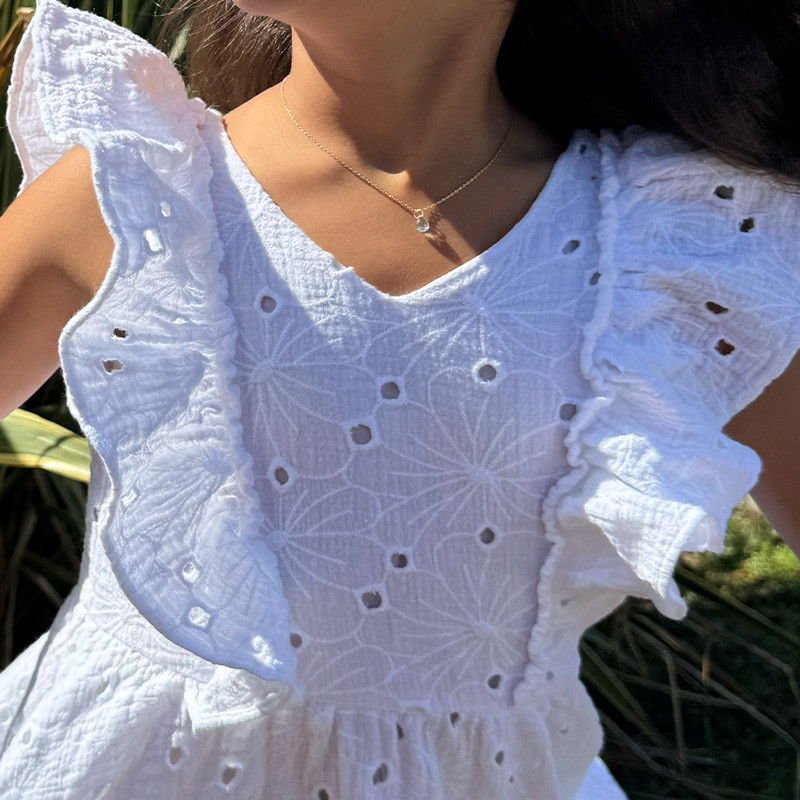 Collier argent Enfant Goutte Amazonite