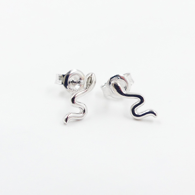 Clous d'oreilles Argent Serpent