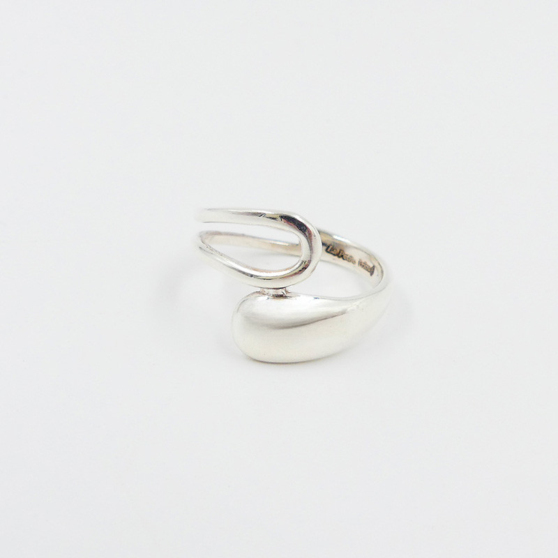 Bague Argent enlacée ajourée