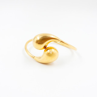 Jonc doré acier moyennes gouttes