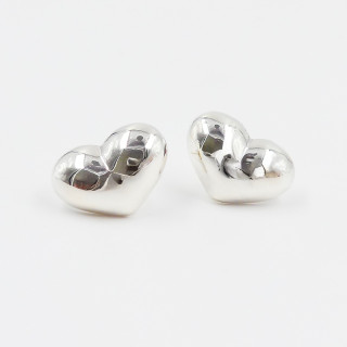 Clous d'oreilles Argent coeur 12mm