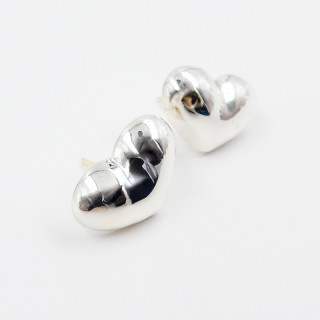 Clous d'oreilles Argent coeur 12mm