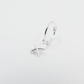 Boucle à l'unité Argent étoile de mer