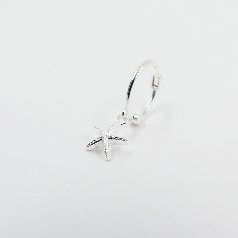 Boucle à l'unité Argent étoile de mer