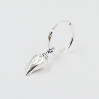 Boucle à l'unité Argent coquillage