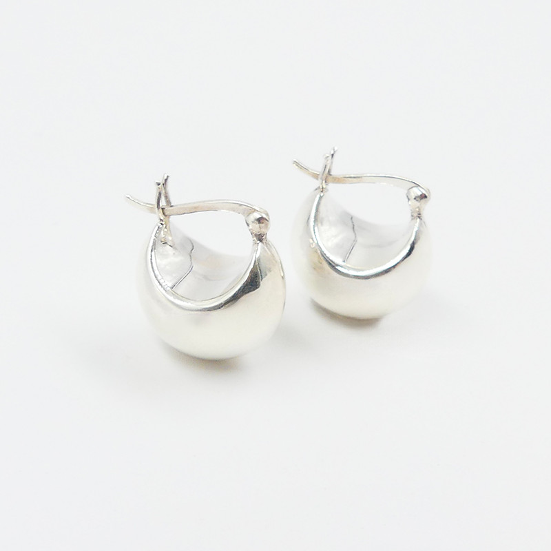 Créoles Argent panier