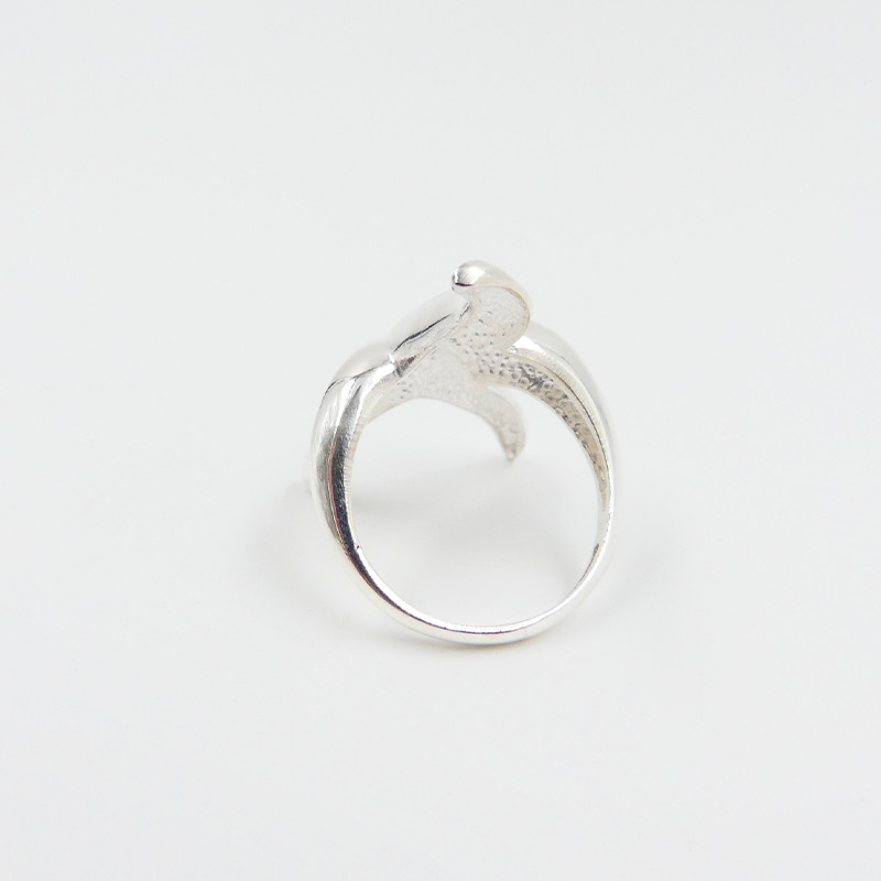 Bague Argent grande étoile de mer