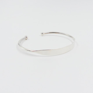 Jonc argent ajustable à graver