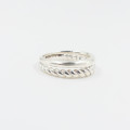 Bague Argent double rangs