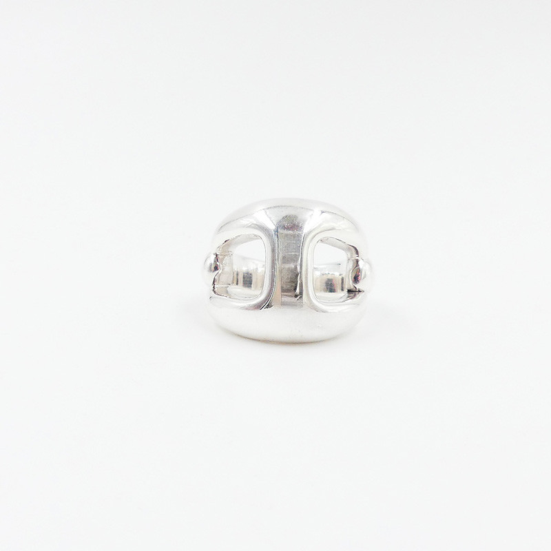 Bague Argent graine de café