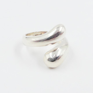 Bague Argent enlacée ajustable