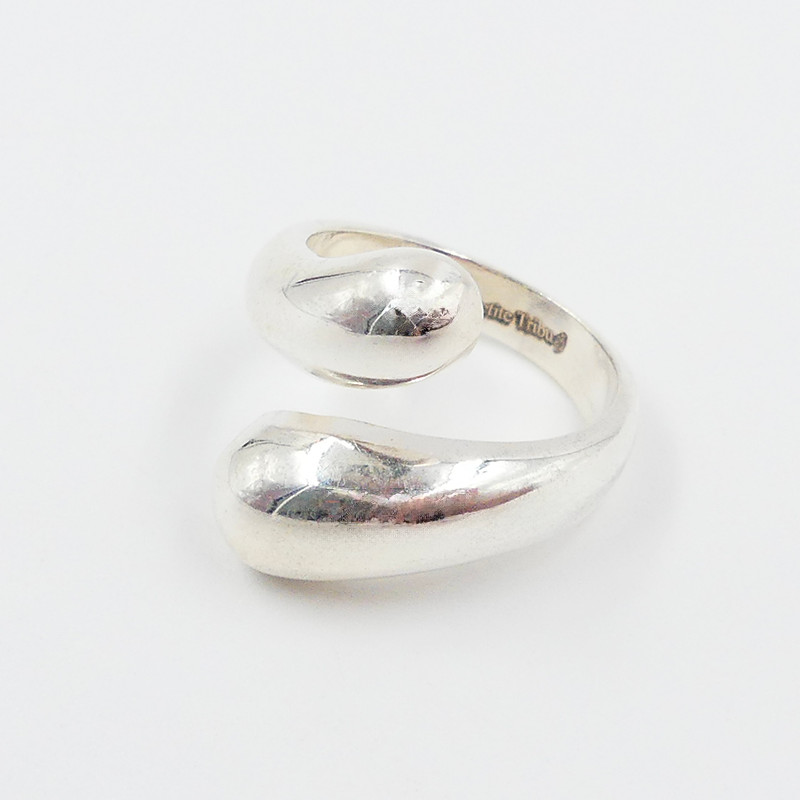 Bague Argent enlacée ajustable