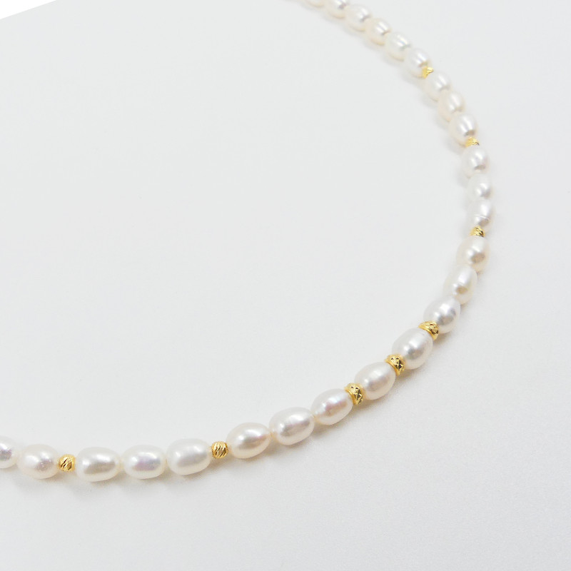 Collier Plaqué Or et perles de culture