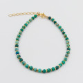 Bracelet Plaqué or Turquoise Africaine
