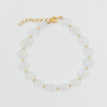 Bracelet Doré pierre lisse Pierre de Lune