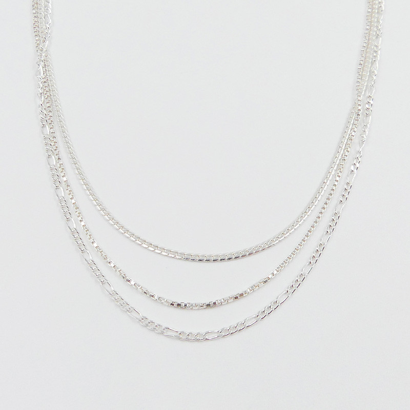 Collier Argent 3 rangs
