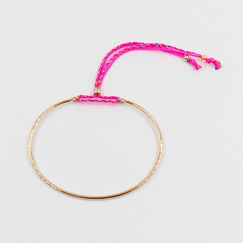 Bracelet Jonc doré Cordon