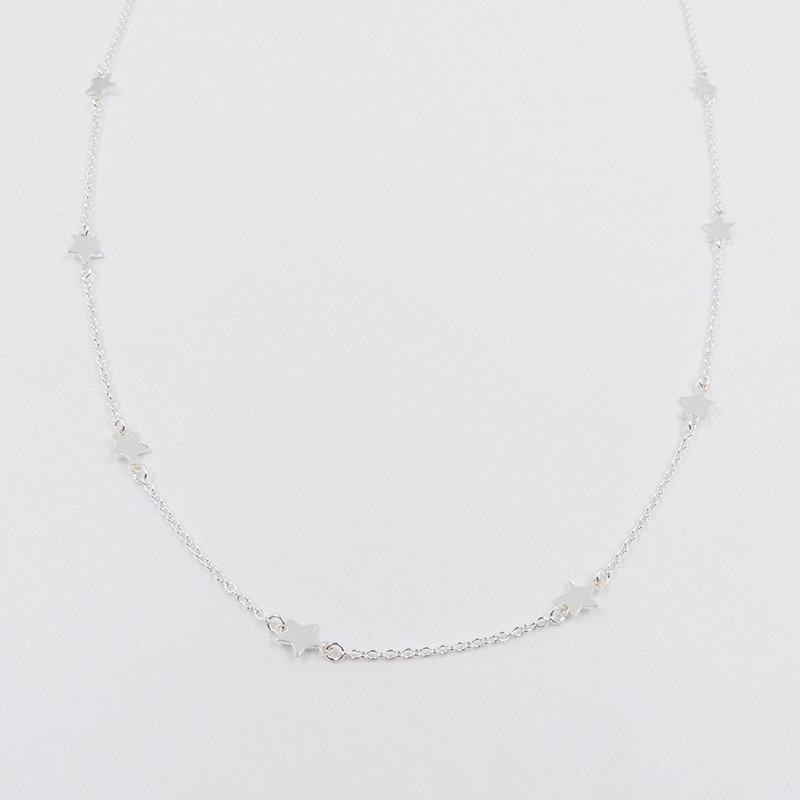 Collier Argent étoilé