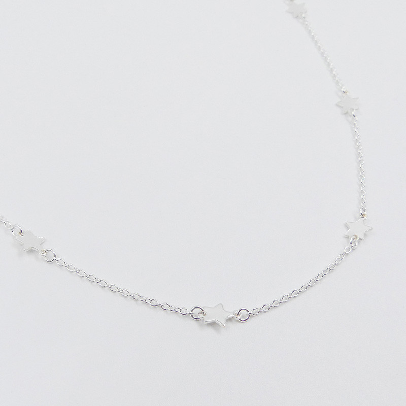 Collier Argent étoilé