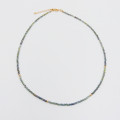 Collier Plaqué or pierres Saphir