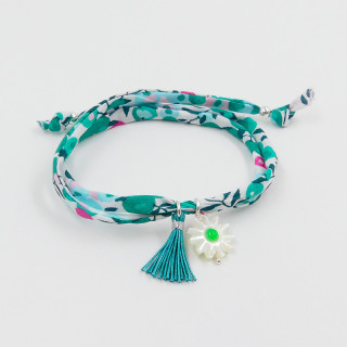 Bracelet Cordon Liberty fleur