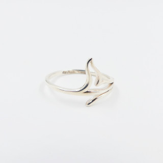 Bague argent queue de baleine