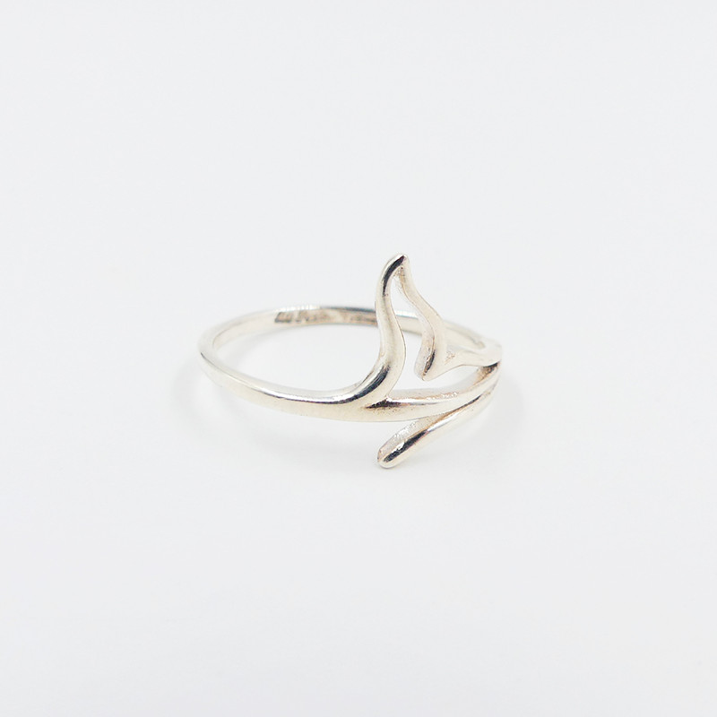 Bague argent queue de baleine