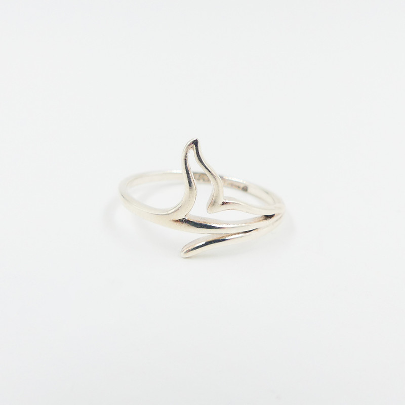 Bague argent queue de baleine