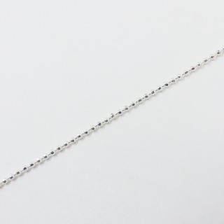 Bracelet de cheville Argent maille militaire