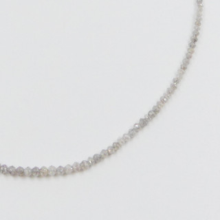 Collier or 18 carats diamants blancs facettés