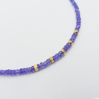 Collier Plaqué or Tanzanite