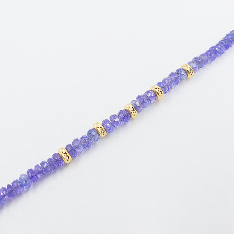 Collier Plaqué or Tanzanite
