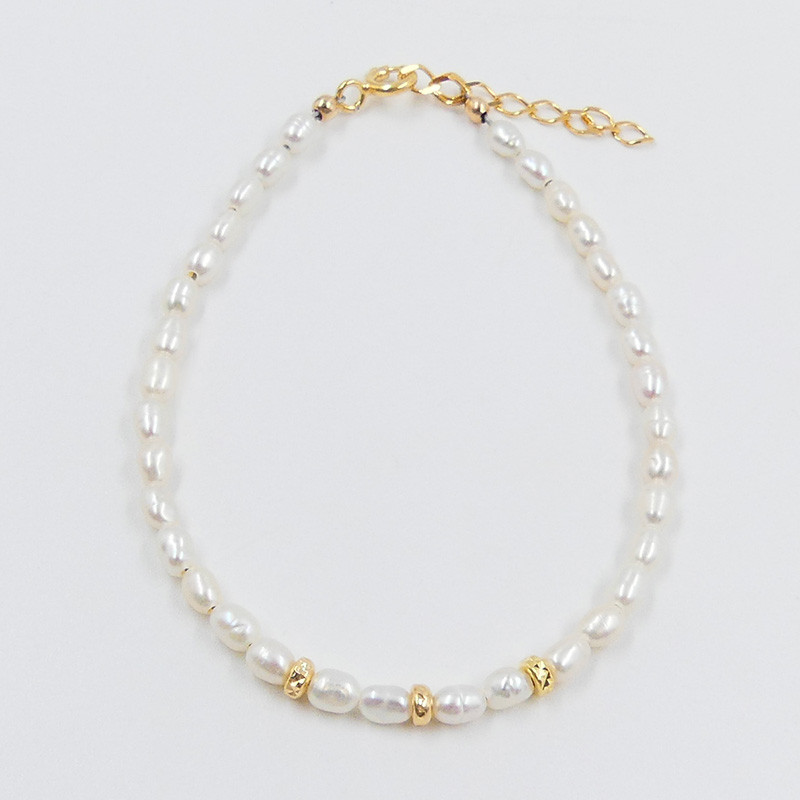 Bracelet Plaqué Or et perles de culture