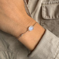 Bracelet Cordon pierres ovales