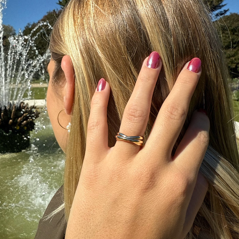 Bague Plaqué or Fine Trinité