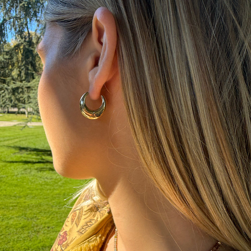 Créoles Plaqué Or évasées