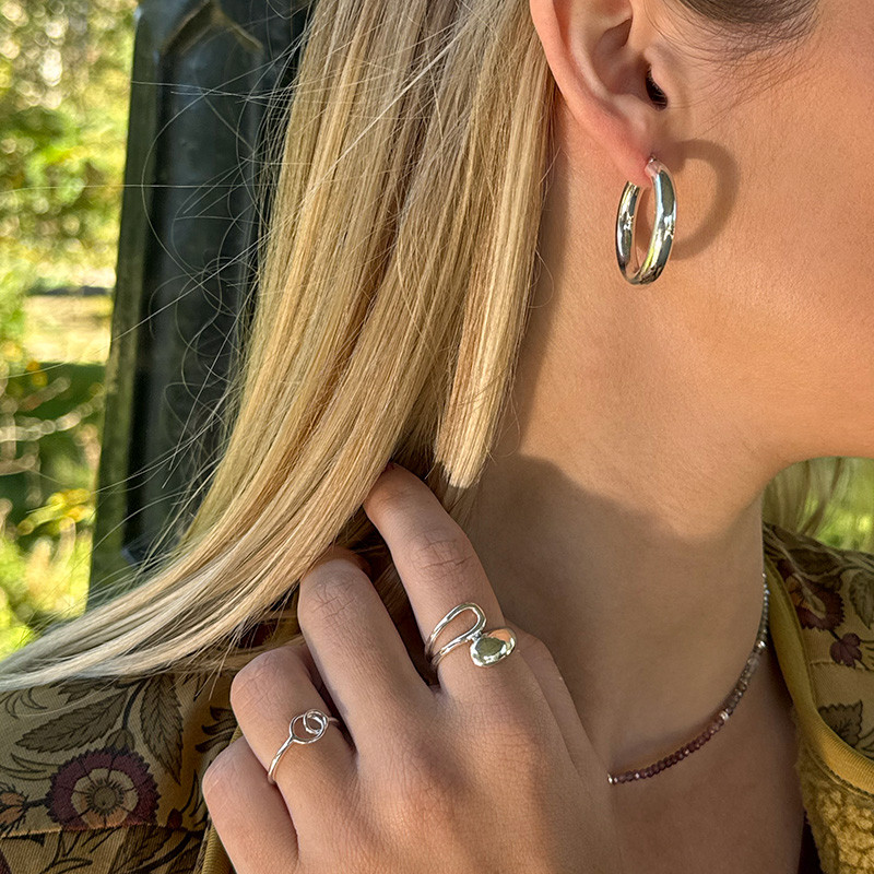 Bague Argent enlacée ajourée