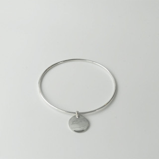 Jonc Argent Médaille 15 mm