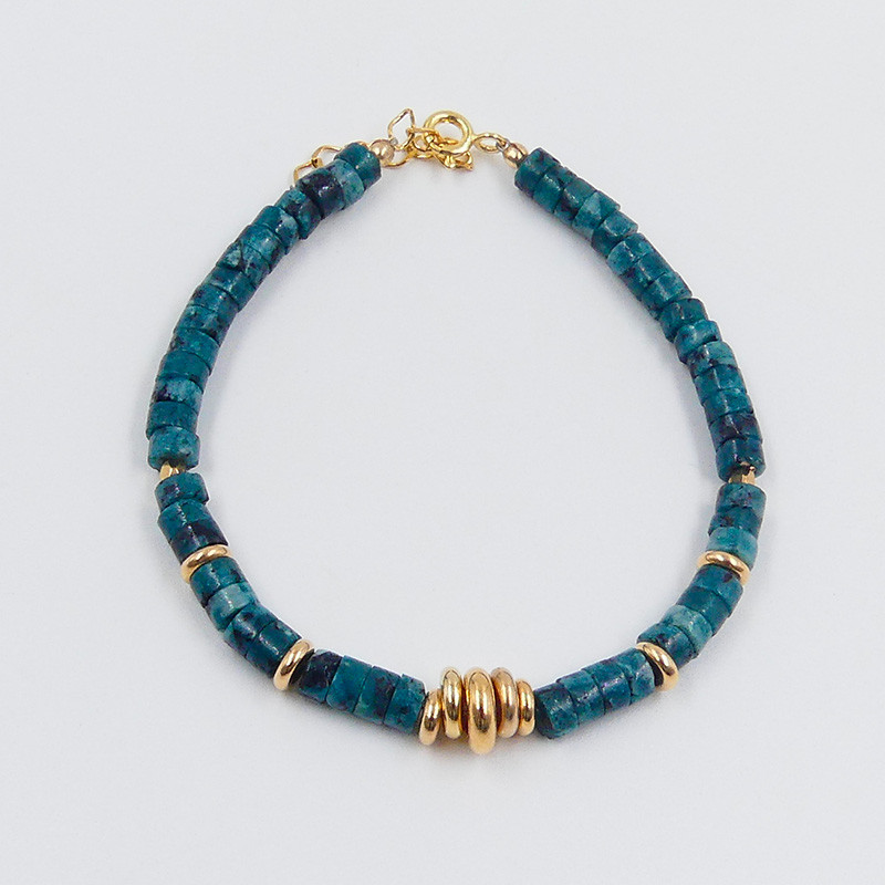 Bracelet Doré Apatite