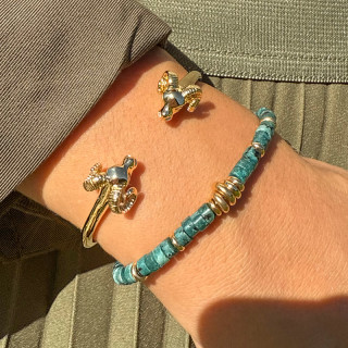 Bracelet Doré Apatite